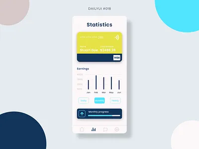 Analytics Chart 018 analytics analytics chart app chart dailyui dailyui018 design graphic design mobile mobile design ui