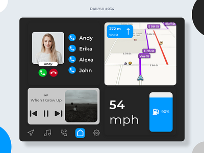 Car Interface 034 app car interface car ui dailyui dailyui034 design graphic design minimalism mobile design neumorphism tesla tesla interface ui