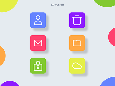 Icon Set 055 abstract app app icon app icons dailyui dailyui055 design graphic design icon icon set icons icons set minimalism mobile mobile design ui