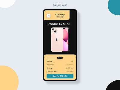 Currently In Stock 096 app apple available currently in stock daily ui 096 dailyui dailyui 096 dailyui096 design ecommerce graphic design in stock iphone iphone 13 iphone 13 mini mobile mobile design stock ui