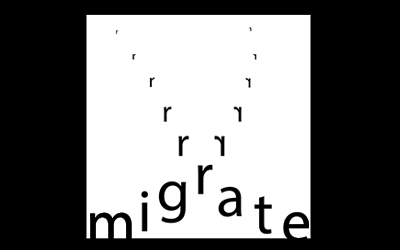 migrate (Expressive Typography) expressive typo typography