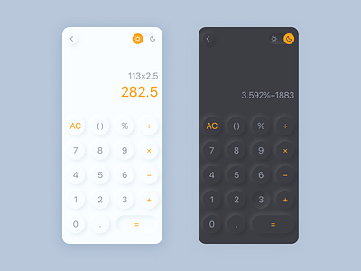 Calculator UI Concept