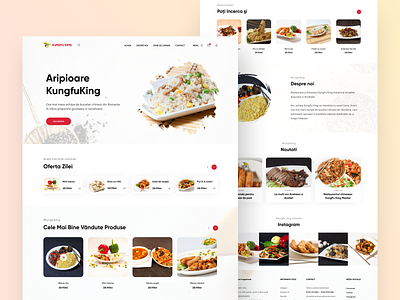 kungfu-King Website concept design food restaurant ui uidesign vietnam webdesign