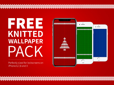 Free Knitted Wallpaper Pack for iPhone 6 7 8 background christmas download free iphone knitted pack wallpaper x