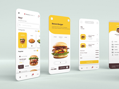 Food Application Design graphic design