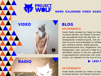 Project Wolf Website design website wolf