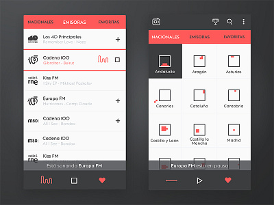 Screenshots App "Radios de España"
