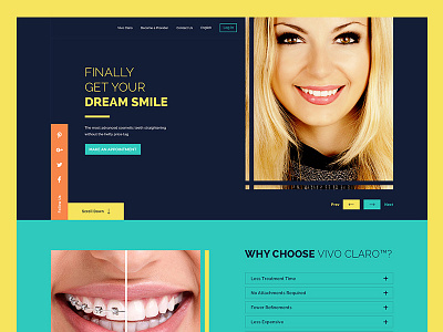Dental Website Design banner design creative design dental website website design