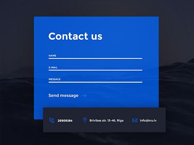 Contact form contact form interface latvia layered message riga send ui us