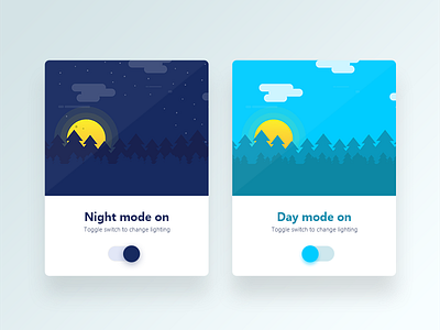 On / Off switch, Codepen animation codepen daily day illustration interface night switch ui ux