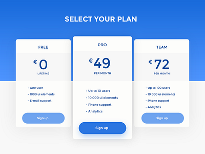 Pricing for personal project challenge daily experience interface latvia plan price pricing table ui user ux