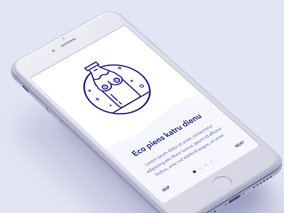 Milk delivery service app app delivery icon illustration iphone line milk mockup onboarding