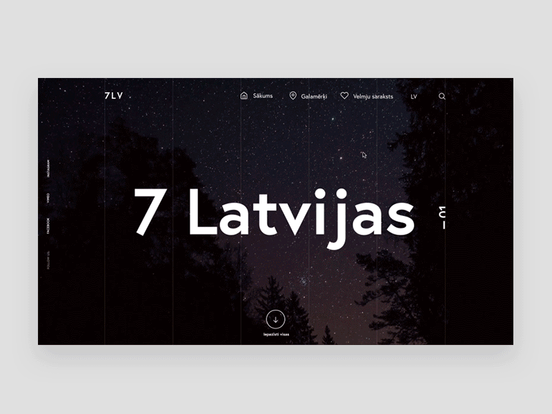 7 Latvijas after effects interaction interface latvia sketch tourism ui ux