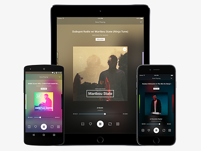Mobile Apps android app audio ios ipad iphone mixcloud mobile music player ui