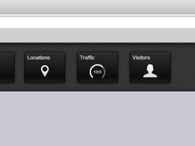 Mini Widgets gauge gosquared icons locations traffic ui visitors widget