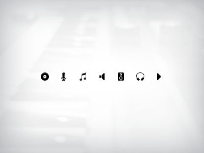 Music icon set tim parker