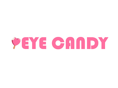 Eye Candy brand branding candy cream design eye ice illustration logo pink vector