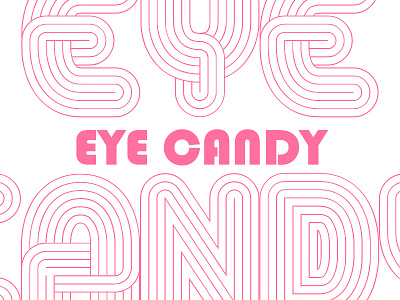 Eye Candy Concept brand branding candy design eye logo pink vector