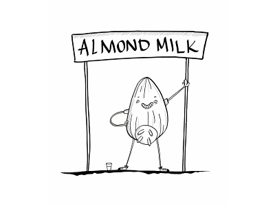 Almond Milk 2/30 almond cartoon challenge doodle milk pencil project samsung