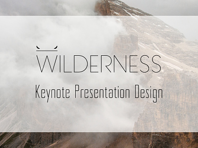Keynote Presentation Design brand branding keynote logo nature powerpoint presentation template wild wilderness