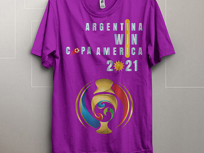 T-short design 2021 copa america