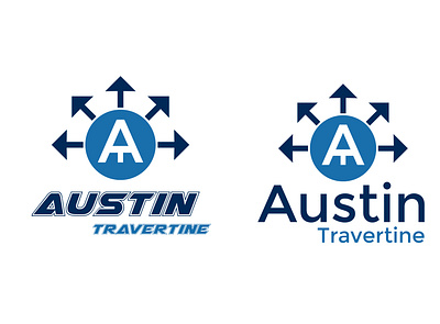 Austin Travertine Logo design branding bucher design company profile design design flyer design graphic design illustration logo ui vector