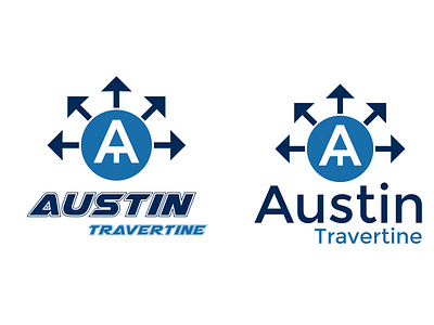 Austin Travertine Logo design
