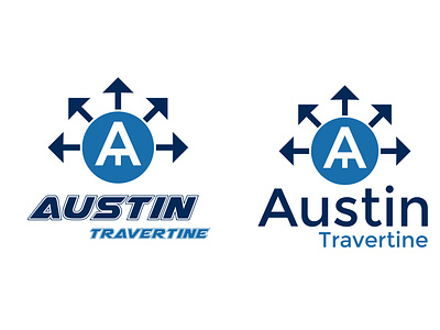 Austin Travertine Logo design branding bucher design company profile design design flyer design graphic design illustration logo ui vector