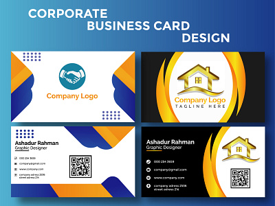 Corporate Business card Design branding bucher design business card design corporate business corporate business card corporate business card design design flyer design graphic design illustration logo ui ux vector