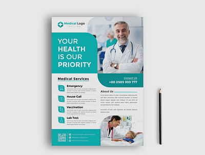 Healthcare and Medical Flyer Design business flyer corporate flyer creative flyer flyer flyer design healthcare flyer