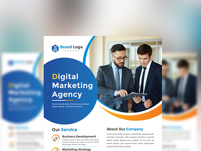 Digital Marketing Agency Flyer Design digital digital marketing flyer flyer design graphic design marketing agency marketing flyer