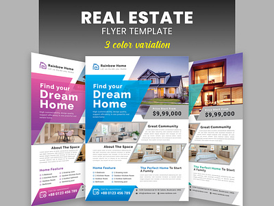 Real Estate Flyer Design Template professional