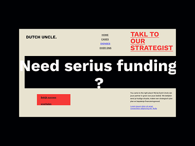 Financial Consulting Website brutalism design free typography ui web webdesign