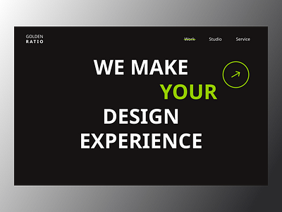 Main Banner for Design Studio brutalism design free minimalism typography ui web webdesign