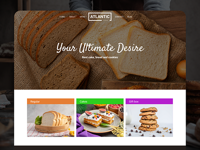 Atlantic Bakery Website UI & UX