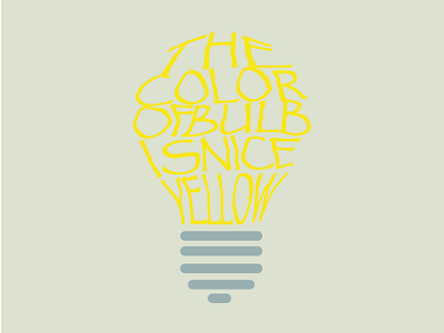 bulb typography