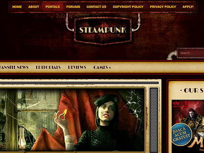 Steampunk Web Template