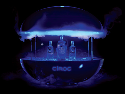 Ciroc Orb Render 3d 3d design bottle cg ciroc concept diageo drink