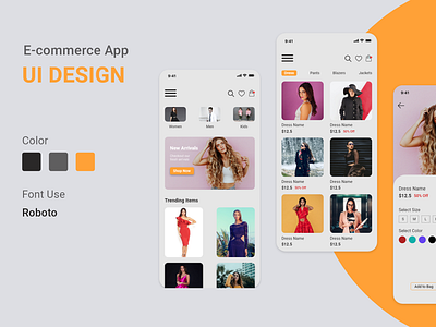 E-Commerce app e commerce app graphic design mobile uiux ui uiux