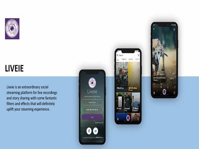 Liveie Entertainment app Design