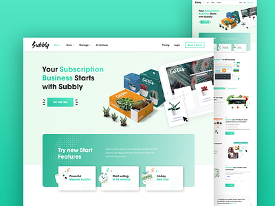 Subbly Start page