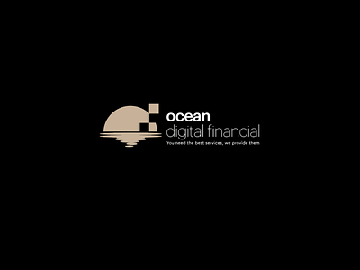 Bespoke Minimalist Logo Design bespoke logo design financial services minimalist logo design ocean