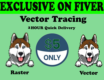 pet gig fiver vector art vector illustration vector trace vector tracing logo