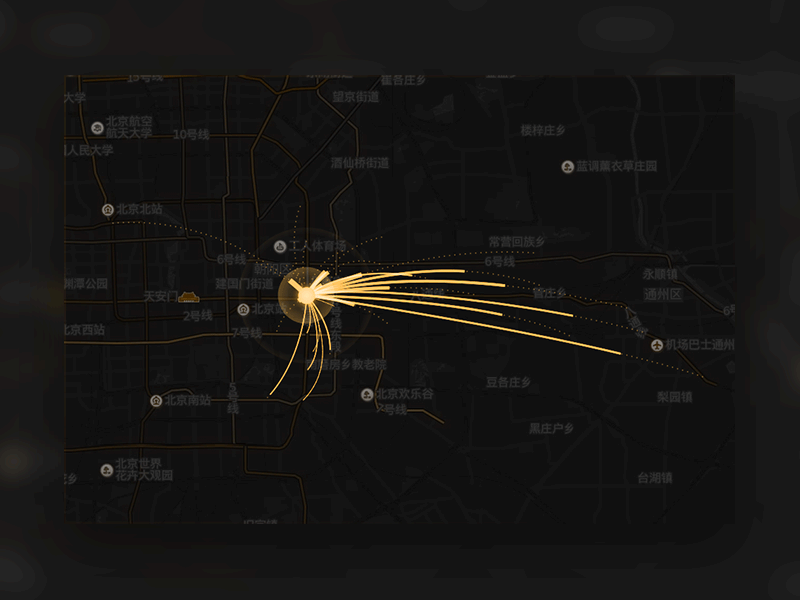 Migrate Map animation data graph map migrate traffic ui visualization