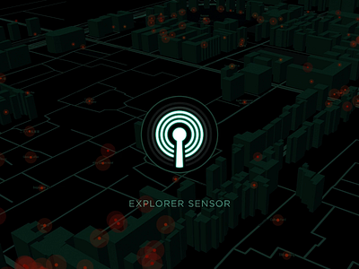 Explorer Sensor animation castle data explorer map searching sensor tech