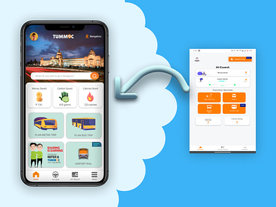 TUMMOC APP REDESIGN app cleartrip commute design india ixigo mobile ride tummoc ui ux vacation yatra