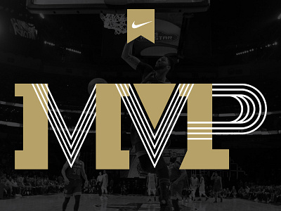 MVP Type basketball branding design nike type typography