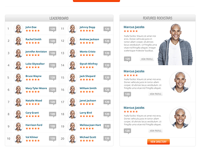 Leaderboard v2 leaderboard profiles web design webdesign