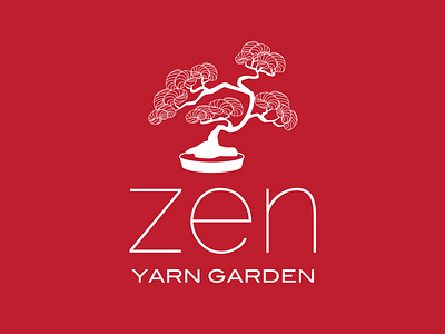 Zen Yarn Garden Logo craft business logo logo design yarn