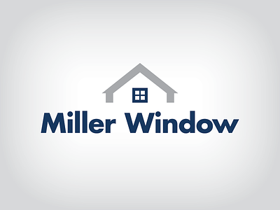 Miller Window Logo branding construction identity local business logo logomark logotype windows